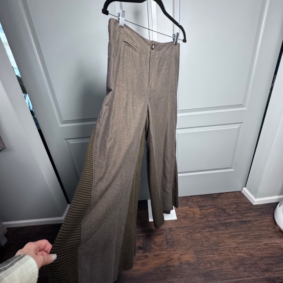 Free People super soft wide leg pants SZ 4 - Picture 3 of 4